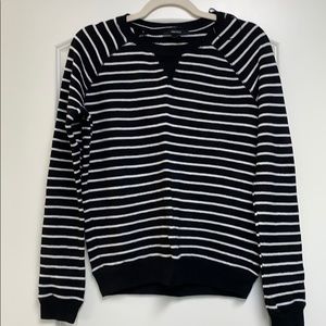 Black and white sweater